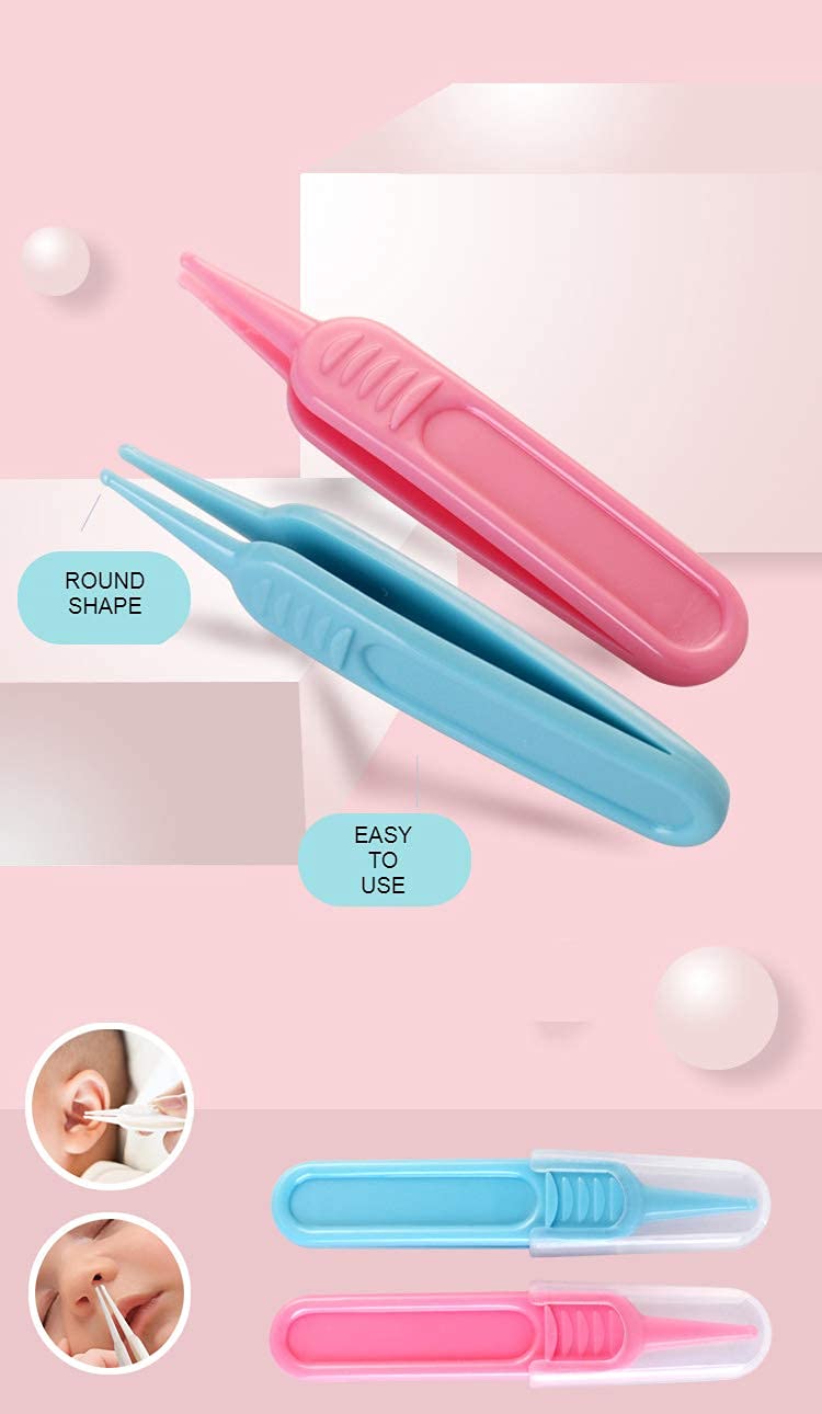 MUMMAMIA 10 Pieces Baby Toddlers Manicure Grooming kit with Nail, Hair, Ear Grooming Tools (Pink) - Image 3