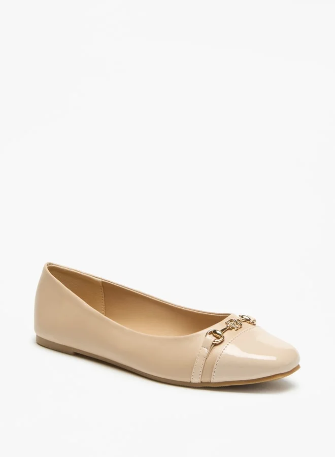 فلورا بيلا من شو إكسبرس Monogram Print Slip-On Ballerina Shoes