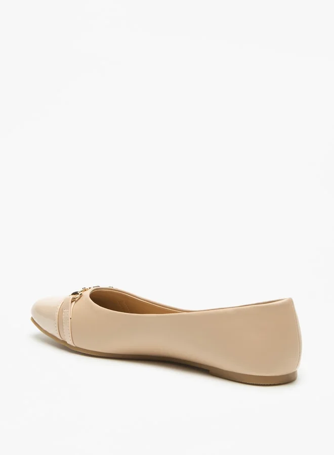 فلورا بيلا من شو إكسبرس Monogram Print Slip-On Ballerina Shoes