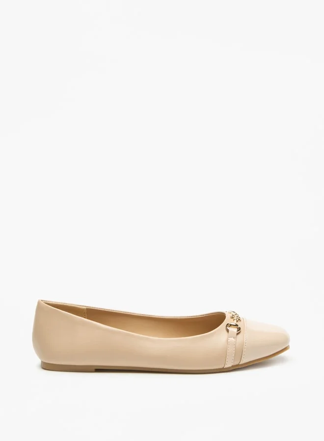 فلورا بيلا من شو إكسبرس Monogram Print Slip-On Ballerina Shoes