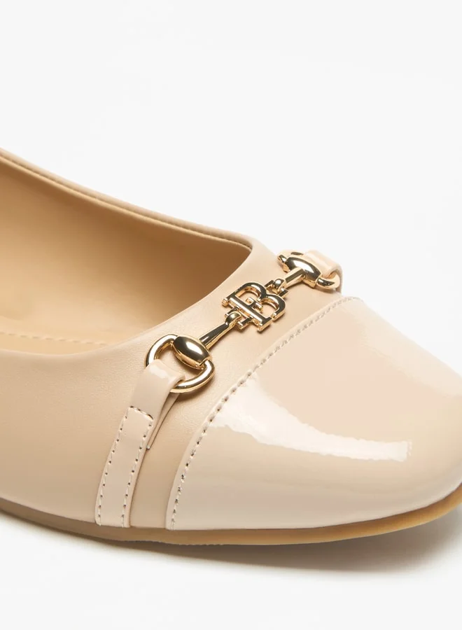 فلورا بيلا من شو إكسبرس Monogram Print Slip-On Ballerina Shoes