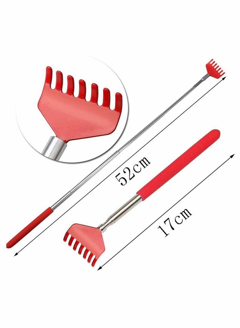 2 Pack Extendable Back Scratcher, Portable Metal Stainless Steel Telescoping Scratcher Tool for Elders Men Women Kids - Image 4