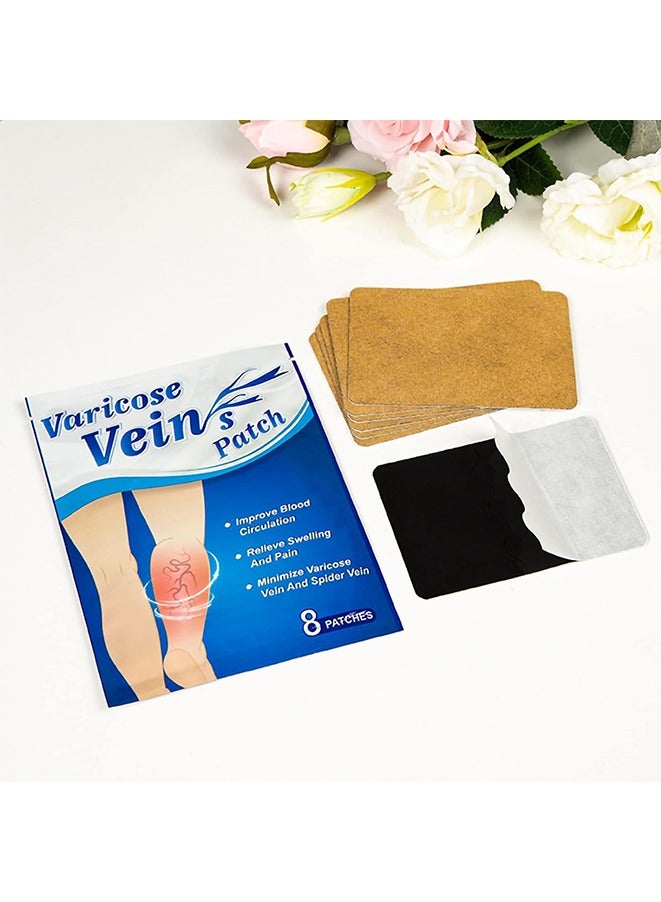 Generic 8 Count Varicose Veins Stickers for Legs, Varicose Vein Healing Patch Plaster  - Image 4