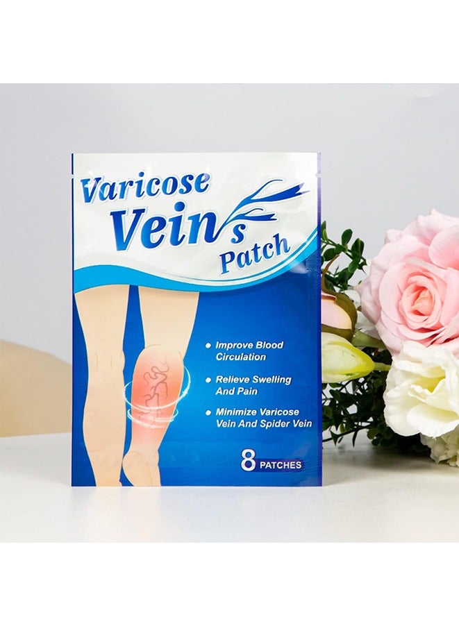 Generic 8 Count Varicose Veins Stickers for Legs, Varicose Vein Healing Patch Plaster  - Image 5