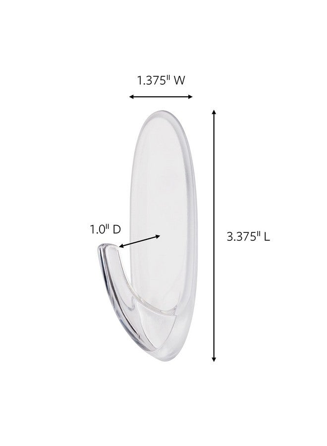 كوماند خطاف نافذة خارجي كبير من Command، شفاف، خطاف واحد، شريطان، تزيين بدون أضرار - Image 3