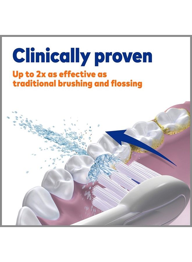 Waterpik Genuine Full Size Replacement Brush Heads With Covers for Sonic-Fusion Flossing Toothbrush SFFB-2EW, 2 Count White - Image 5