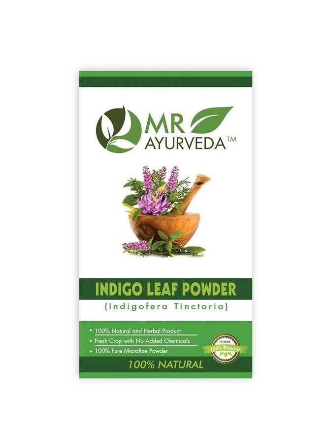MR Ayurveda - 100% Organic Indigo Powder And Bio Henna Powder ; Natural Hair Care ; No Added Chemicals Combo Pack (200 Grams) - Image 1