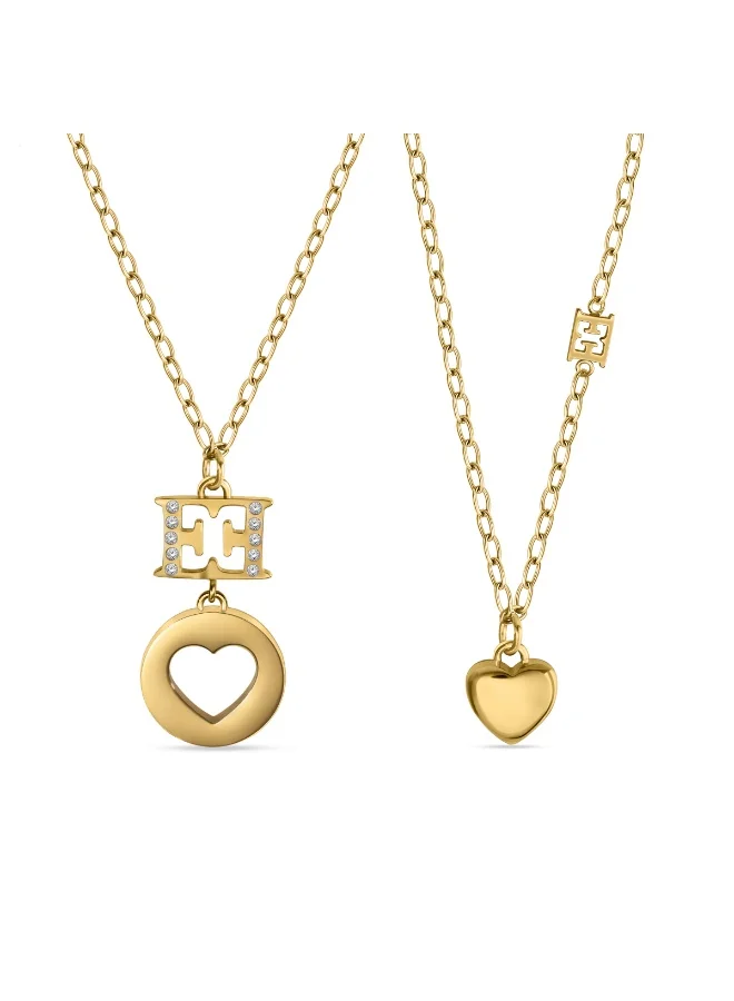 إسكادا قلادة مي هارت مطلية بالذهب للأم وابنتها للنساء