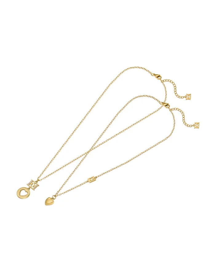 إسكادا قلادة مي هارت مطلية بالذهب للأم وابنتها للنساء