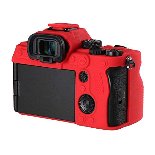 STSEETOP Camera Case for Sony A7RV A7R5- Protective Silicone DSLR Skin Cover, Detachable Cage, Shockproof, Dustproof (Red) - Image 5