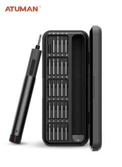 ATuMan ATuMan Mini Precision Electric Screwdriver, All-in-One Magnetic Bits, Max 3 N.m, Magnetic Storage, Repair Tool Set for Phone Camera Laptop Watch, Screw in & Out, Two Speed Options, Rechargeable  - Image 1