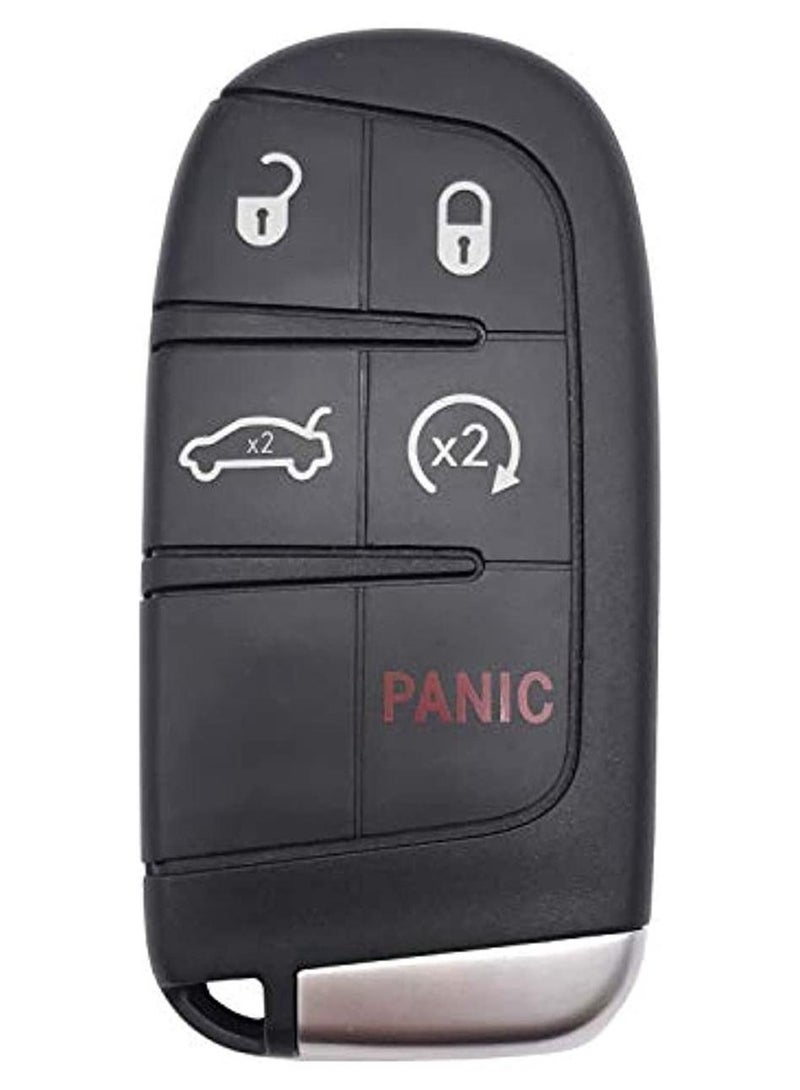 Replacement Keyless Entry Key Fob Cover Case Fit For Dodge Charger Challenger Jeep Grand Cherokee Compass Renegade Patriot Grand Comander Chrysler 300 Key Fob - Image 1