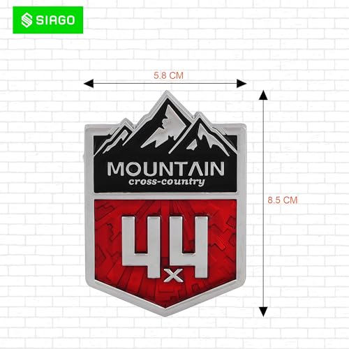 SIAGO SIA314 Premium Mountain Metal Car Sticker - Durable & Stylish Auto Emblem for Vehicles - Customizable Designs - Easy Installation - Weather-Resistant & Long-Lasting - Image 3
