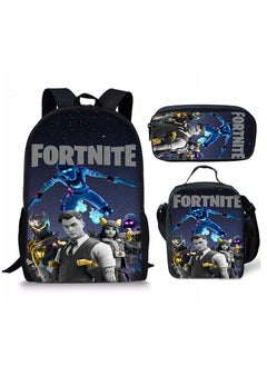FORTNITE Fortnite Backpack with Large Capacity Three Piece Backpack and Student backpack 