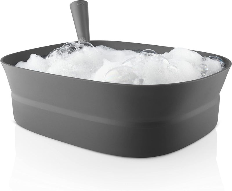Eva Solo Elephant Grey Collapsible Washing-Up Tray Space-Saving Foldable Dish Tub, Durable Silicone Basin for Kitchen & Camping - Image 2
