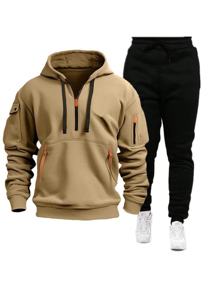 KUYING New Autumn Winter Sports Hoodie Set  - Image 1