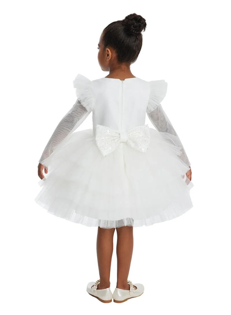 VIA BAMBINO Lovely Girls Dress White 34053