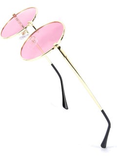 FEISEDY Polarized Sunglasses, Retro Round Women Men Sunglasses, Circle Steampunk Sunglasses, Unisex Retro Eyewear B2528  - Image 1