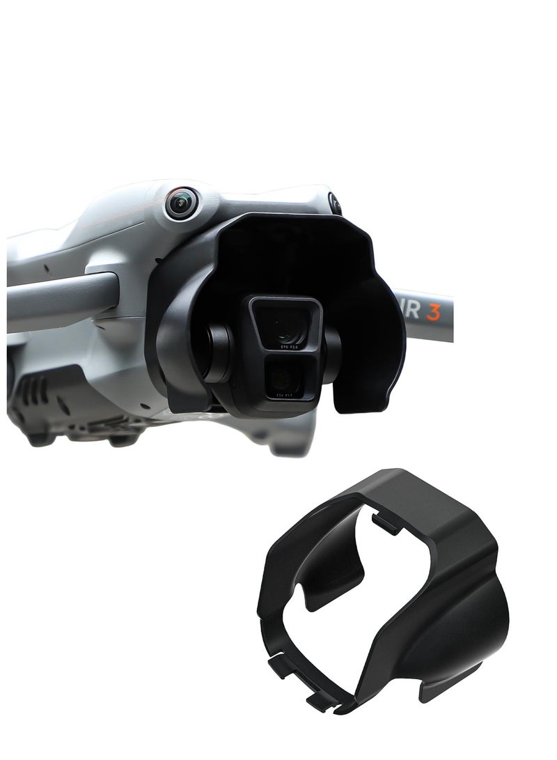 SYOSI Lens Hood for DJI Air 3 Drone Accessories, Anti-Glare Lens Cover Camera Guard Gimbal Protector for DJI Air 3 Drone - Image 1