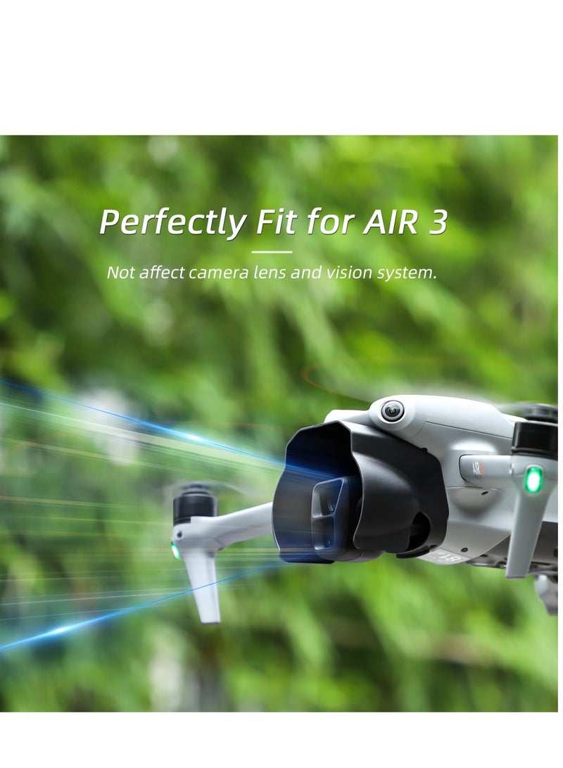 SYOSI Lens Hood for DJI Air 3 Drone Accessories, Anti-Glare Lens Cover Camera Guard Gimbal Protector for DJI Air 3 Drone - Image 2