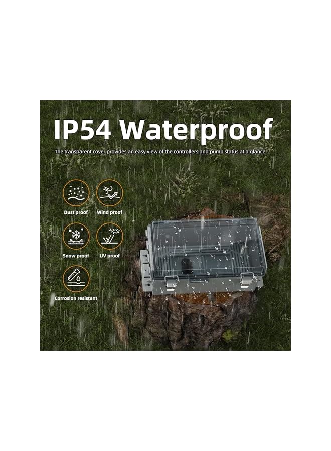 PROMASS Outdoor Extension Cord Cover, Waterproof Electrical Box Outlet Protector, Plastic Connection Box for Power Strips, Lights, Pumps & Controllers - Image 4
