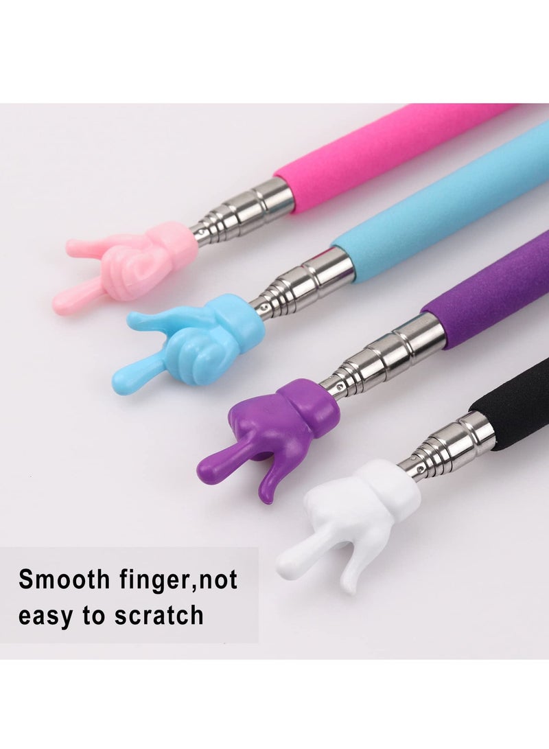 Children Finger Reading Stick, Point Reading Pen Kindergarten Student Teacher Teaching Reading Picture Book Finger Shape Mini Pointer Stick 4PCS - Image 4