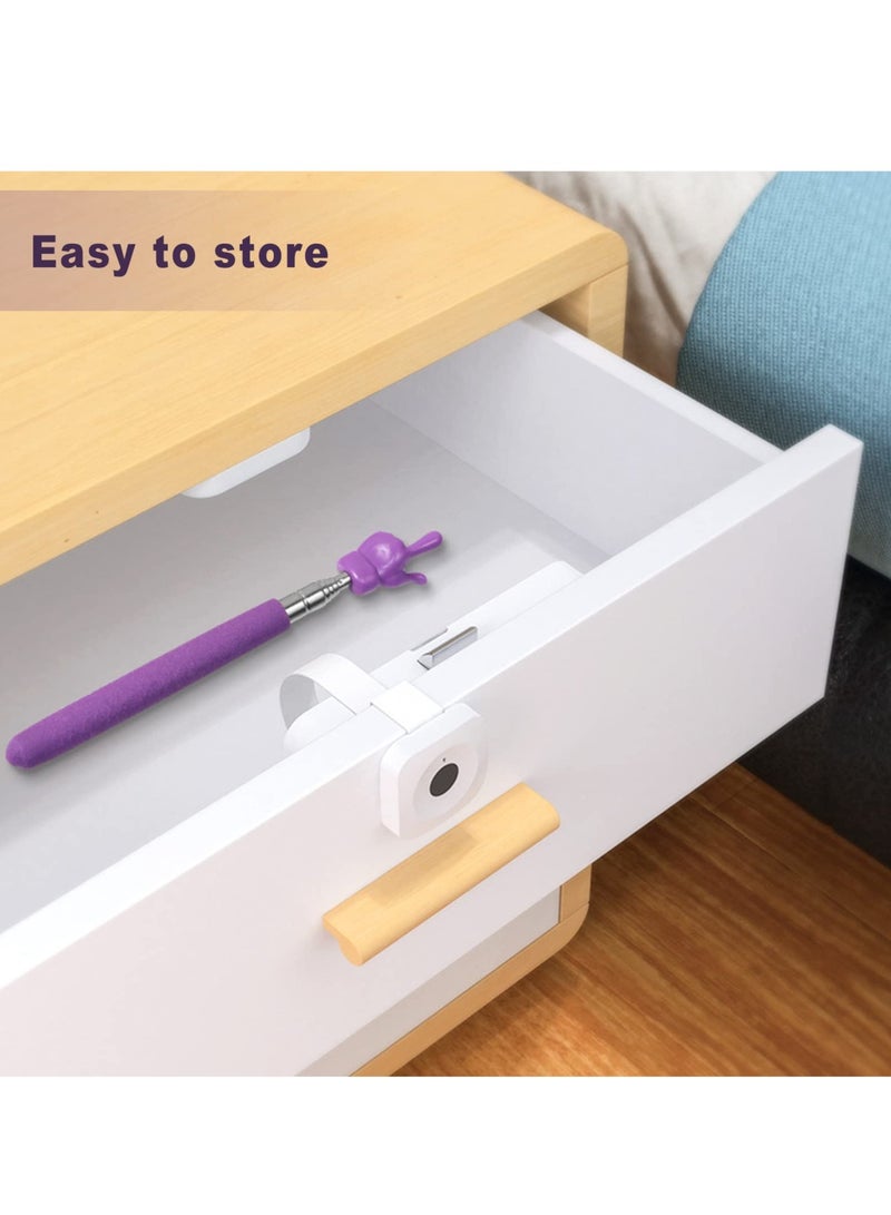 Children Finger Reading Stick, Point Reading Pen Kindergarten Student Teacher Teaching Reading Picture Book Finger Shape Mini Pointer Stick 4PCS - Image 5