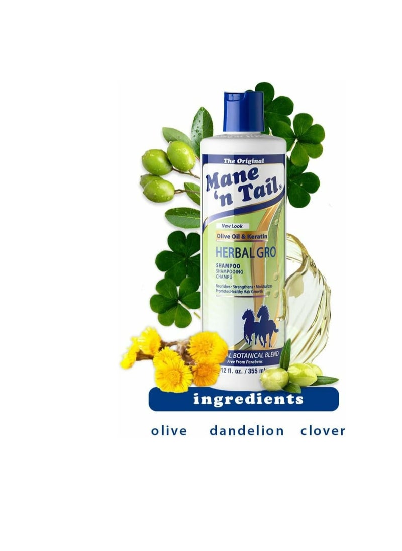 Mane 'n Tail Mane N Tail Herbal Grow Shampoo - 355 ml  - Image 2