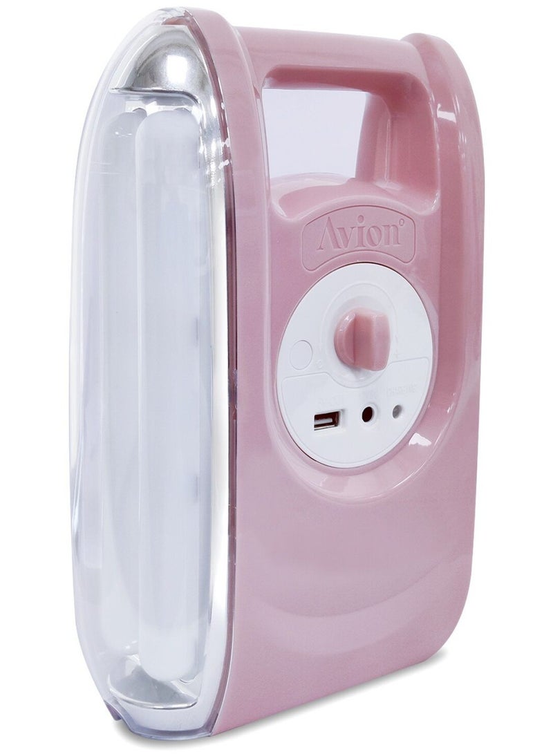 Avion Emergency Lantern| Over Charge Protection| Lead Acid Rechargeable Battery| 5V USB Mobile Charging| Durable ABS Body| Working Time upto 2.5-200 Hours| - Image 1