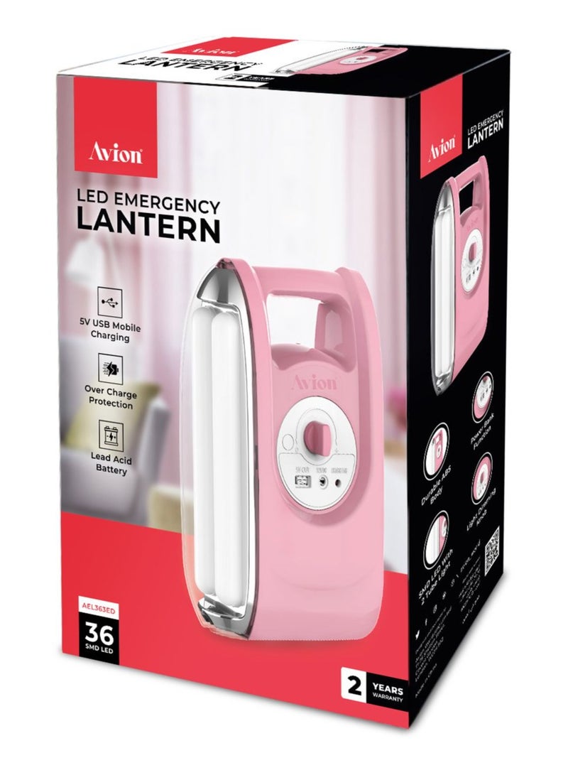 Avion Emergency Lantern| Over Charge Protection| Lead Acid Rechargeable Battery| 5V USB Mobile Charging| Durable ABS Body| Working Time upto 2.5-200 Hours| - Image 5