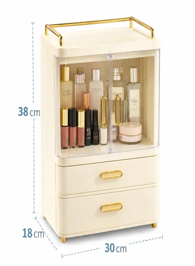 Vasukie Makeup Organizer Box with Drawers | Countertop Cosmetic Organizer for Woman | Cosmetic Storage Box | Organize for Cosmetic Products | Skincare & Beauty Organizer for Vanity,Countertop - Image 5
