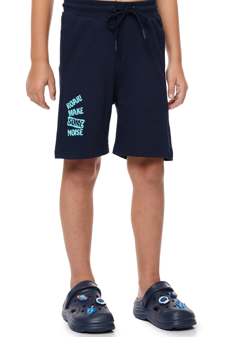 victor and jane Victor and Jane Dinosaur Set T-Shirt & Pull-On Shorts with Pockets - Blue