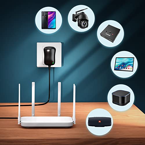Powseed 12W Universal AC Adapter DC 3V 4.5V 5V 6V 7.5V 9V 12V Power Cord for Household Electronics CCTV IP Camers Routers Speaker Tablet Webcam USB Devices Multi Voltage 1000mA Wall Cord Charger - Image 4