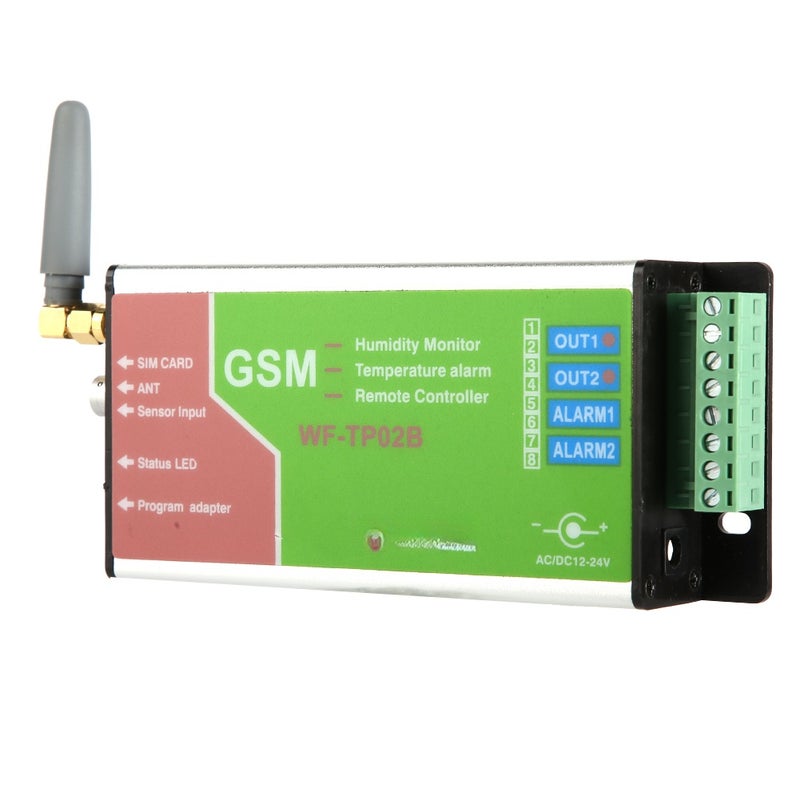 WF TP02B GSM Temperature Alarm Controller Remote Control SMS Sensor Monitoring - Image 1