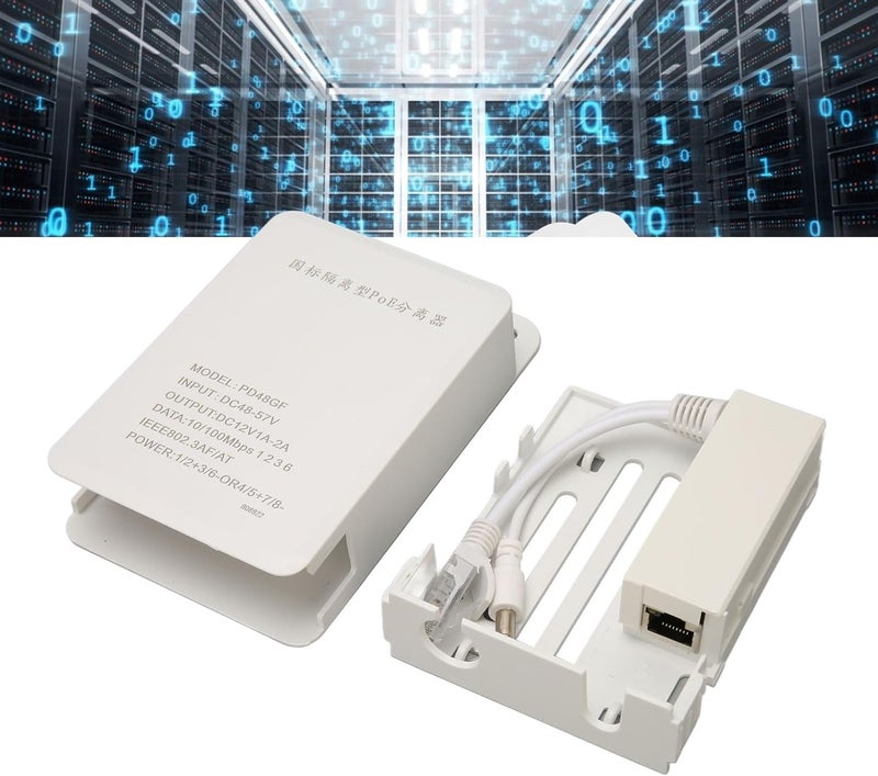 كلاراكو وحدة إمداد الطاقة المقاومة للماء ومحول PoE ومخرجات طاقة عالية 48 فولت إلى 12 فولت وصندوق مقسم PoE وبنية متينة وسهولة التركيب - Image 5