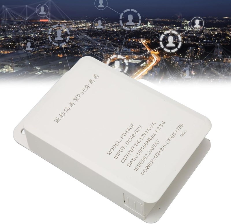 كلاراكو وحدة إمداد الطاقة المقاومة للماء ومحول PoE ومخرجات طاقة عالية 48 فولت إلى 12 فولت وصندوق مقسم PoE وبنية متينة وسهولة التركيب - Image 3