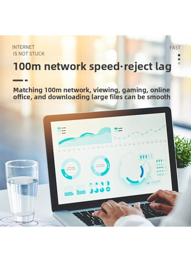 Generic CNCOB Class 8 10 Gigabit Electric Competition Network Cable CAT8 Shielded High Speed Rj45 Network Jumper 5G Router Broadband Cable-Color:Orange-Line Length:8M  - Image 4