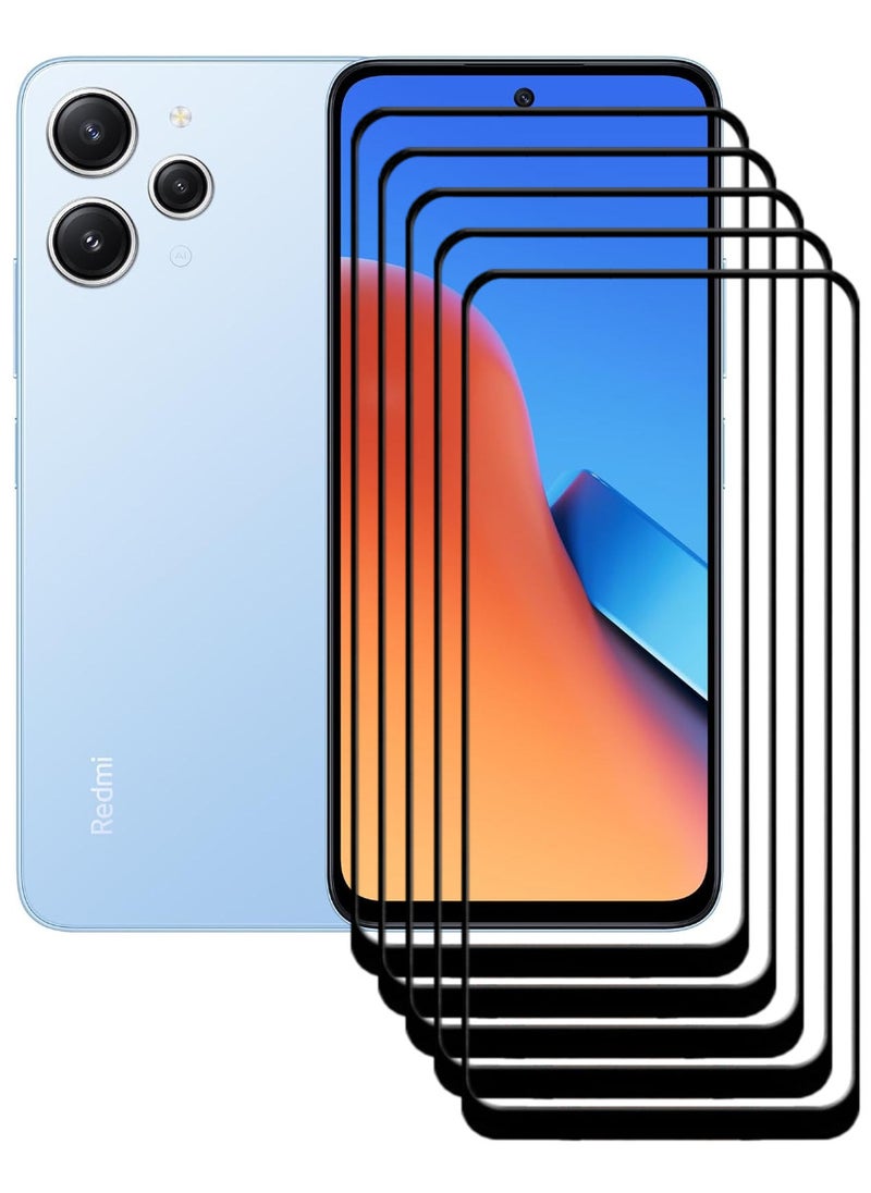 ACLIX 5 Pieces Antistatic ESD Dustproof Premium Quality High Definition Tempered Glass Screen Protector Designed For Xiaomi Redmi 12 - Image 1