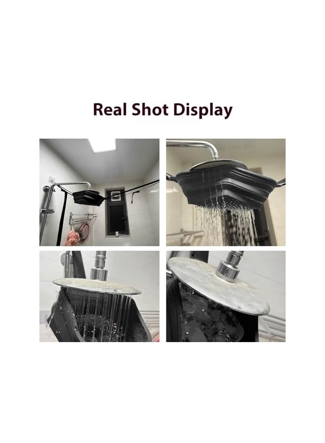 The Bros دش الثلج، حوض ثلج محمول للتبريد السريع للرياضيين مع دلو حوض ثلج سيليكون، تصميم قابل للطي، أسود، للتعافي البارد - Image 4