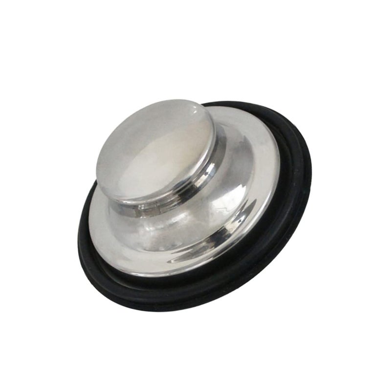 2Pcs Stainless Steel Sink Drain Plug Garbage Disposal Cover Bathroom Sink Splash Guard Replacement Silver - Image 4