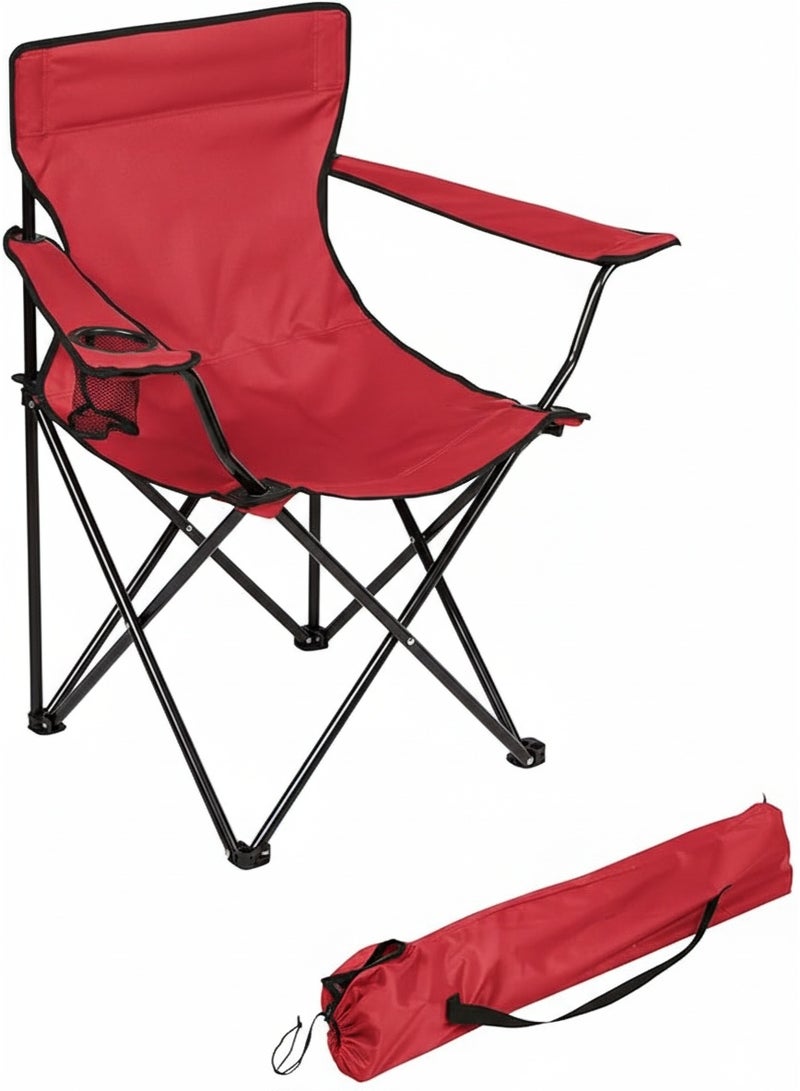 سبال كرسي تخييم قابل للطي من سبال محمول للرحلات والنزهات والشاطئ وصيد السمك مع حامل أكواب - Image 3