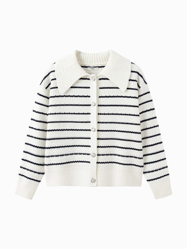 بالابالا جاكيت كارديغان مخطط للبنات - Image 1
