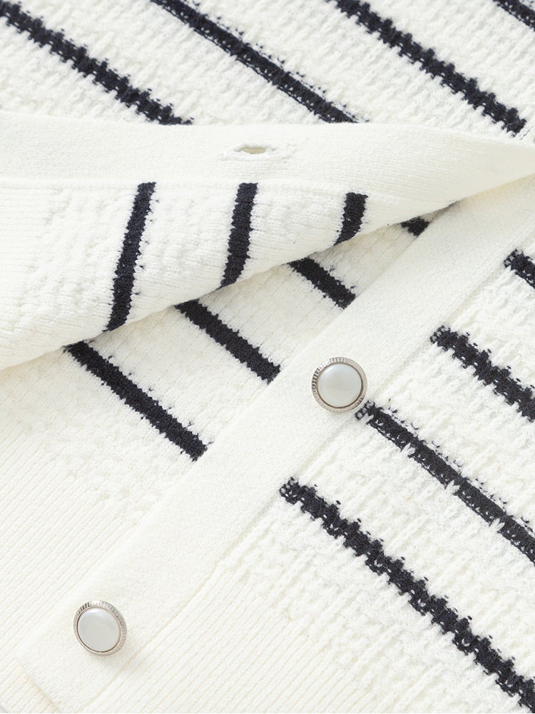 بالابالا جاكيت كارديغان مخطط للبنات - Image 5