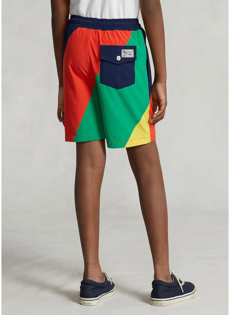 POLO RALPH LAUREN Youth Color Block Swim Shorts