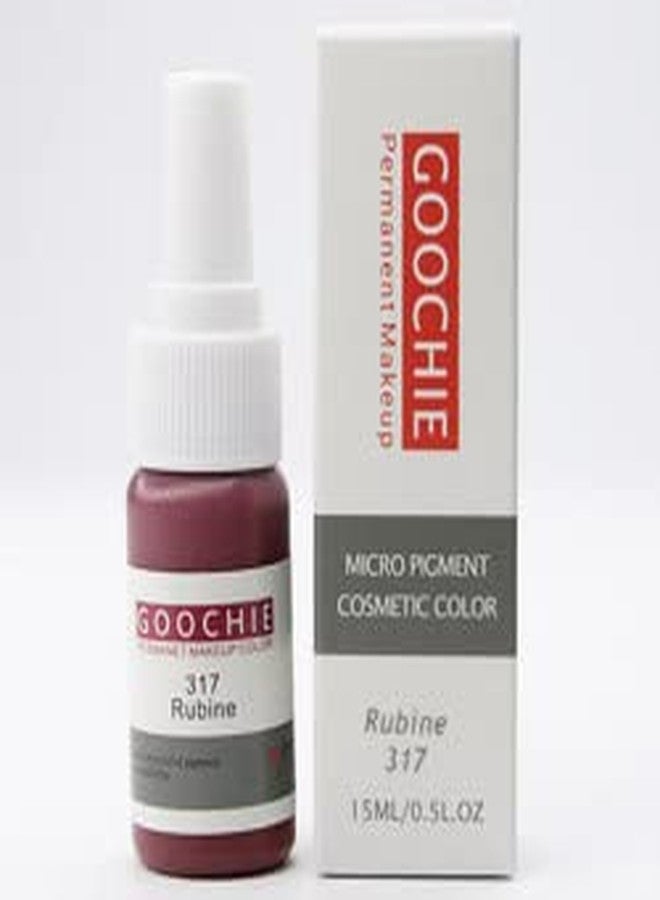 Goochie Permanent Make-up (Rubine 317,15ml) Micro Pigment Cosmetic Color - Image 1