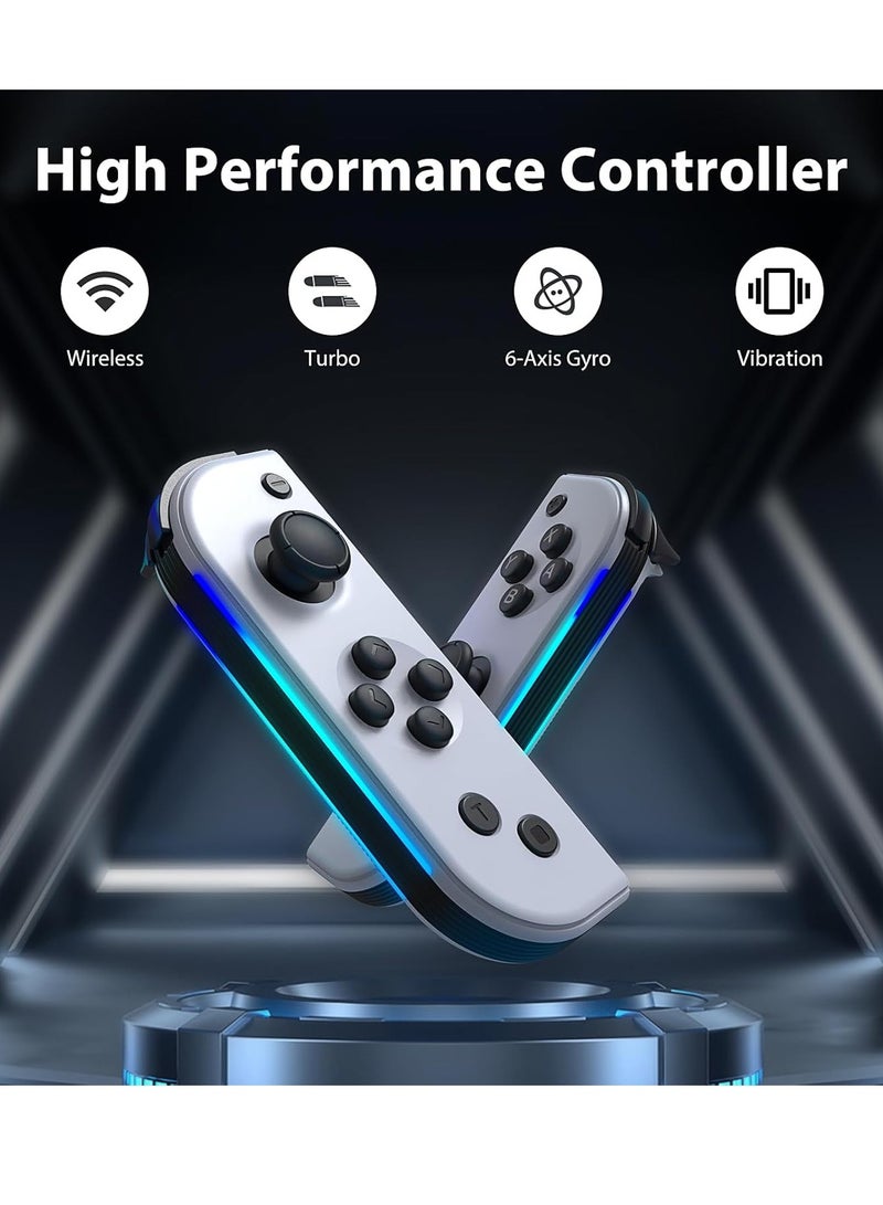General Nintendo switch JOYCON handle supports one-click wake-up Bluetooth handle NS somatosensory vibration RO G light  - Image 2