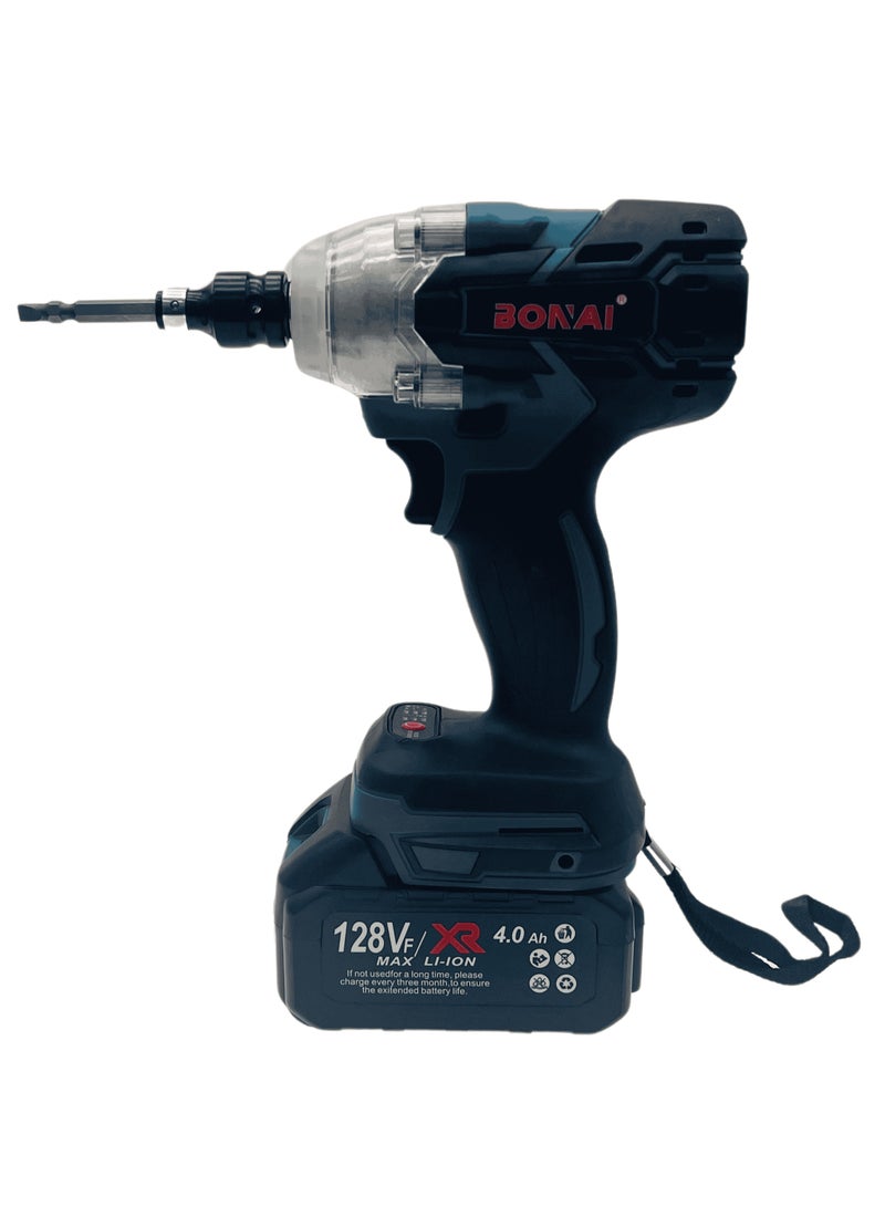 BONAI 128Vf Cordless Electric Impact Wrench with 300 N m Motor 1/2 Square Rechargeable Wrench LED Light - Image 3