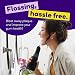 Burst Electric Water Flosser for Teeth Cleaning (3 Modes/Black) | Cordless | Plaque Removal Between Braces & Dental Work | Portable Floss | Refillable 110mL Tank - Image 3