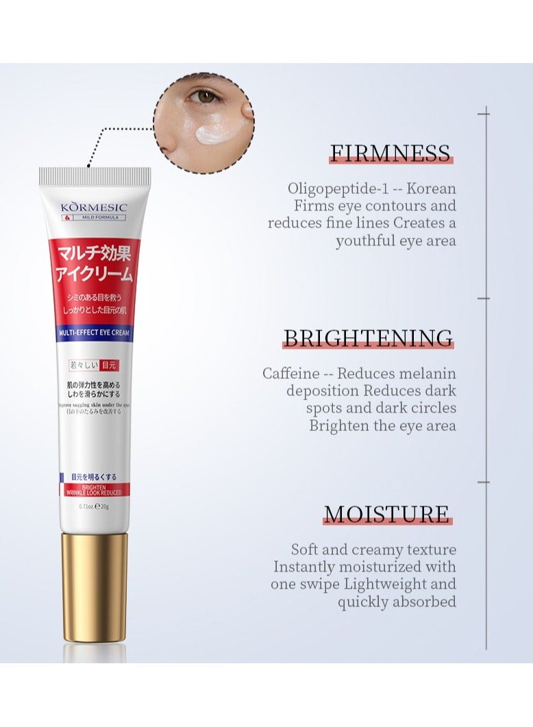 Kormesic مجموعة منظف مقشر لطيف، كريم منشط للوجه، وكريم متعدد الفوائد للعينين | تنظيف، ترطيب، وعناية مضادة للشيخوخة - Image 5