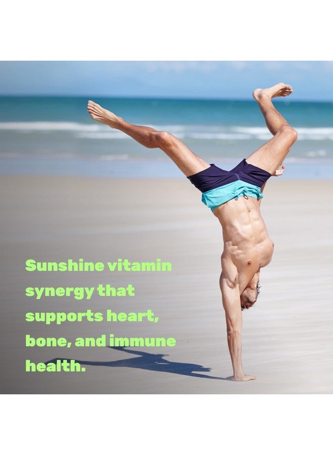 ملحق الصفقة مكمل غذائي صن شاين فيتامين د - فيتامين د3 5000 وحدة دولية مع K2 MK7 100 ميكروجرام - غني بزيت جوز الهند البكر - يدعم صحة العظام والأسنان والجهاز المناعي - سهل البلع - Image 3